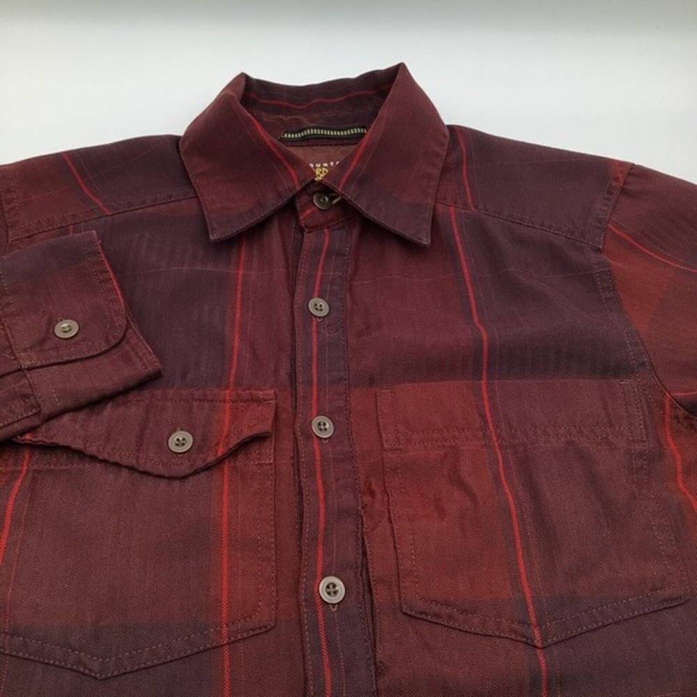 Mountain HardWear‎ Mens Long Sleeve Button Up Shirt Red Size Small